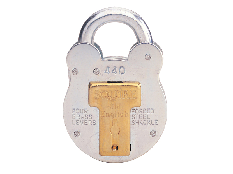 440KA Old English Padlock with Steel Case 51mm Keyed