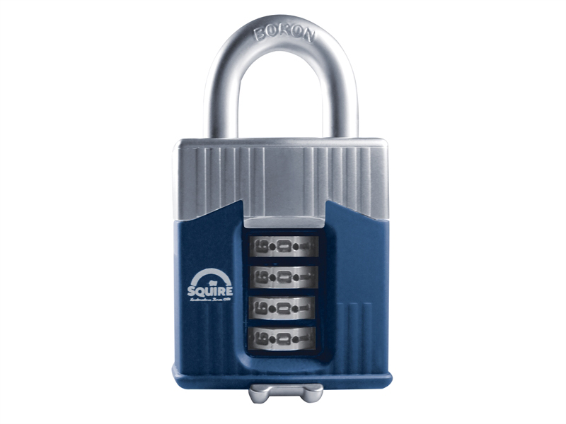 Warrior High-Security Open Shackle Combination Padlock 45mm