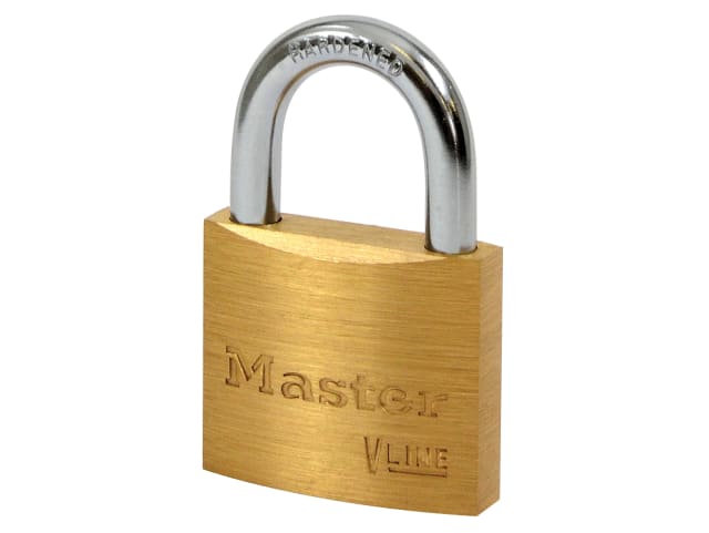 V Line Brass 40mm Padlock - Keyed Alike 2341