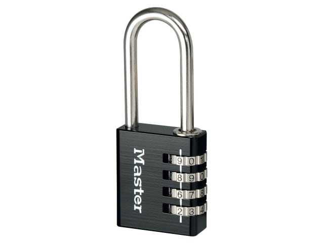 Black Finish 40mm 4-Digit Combination Padlock - 51mm Shackle