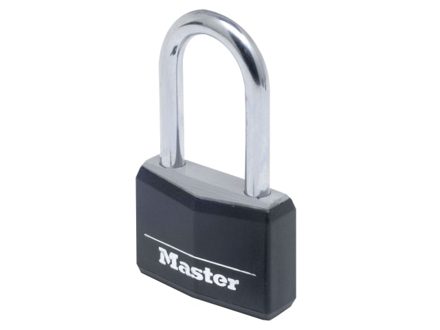 Aluminium Black Vinyl Cover 40mm Padlock 4-Pin - 38mm Shackle