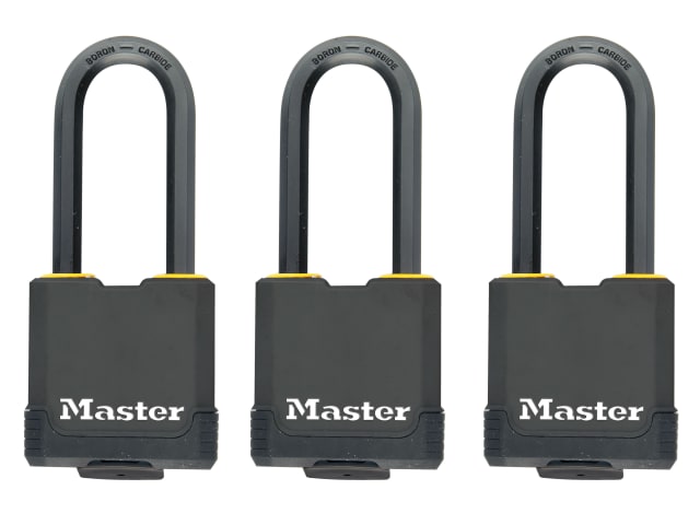 Excell Weather Tough 45mm Padlock 4-Pin- Keyed Alike x 3