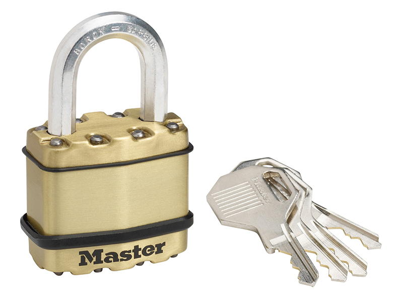 Excell Brass Finish 45mm Padlock 4-Pin