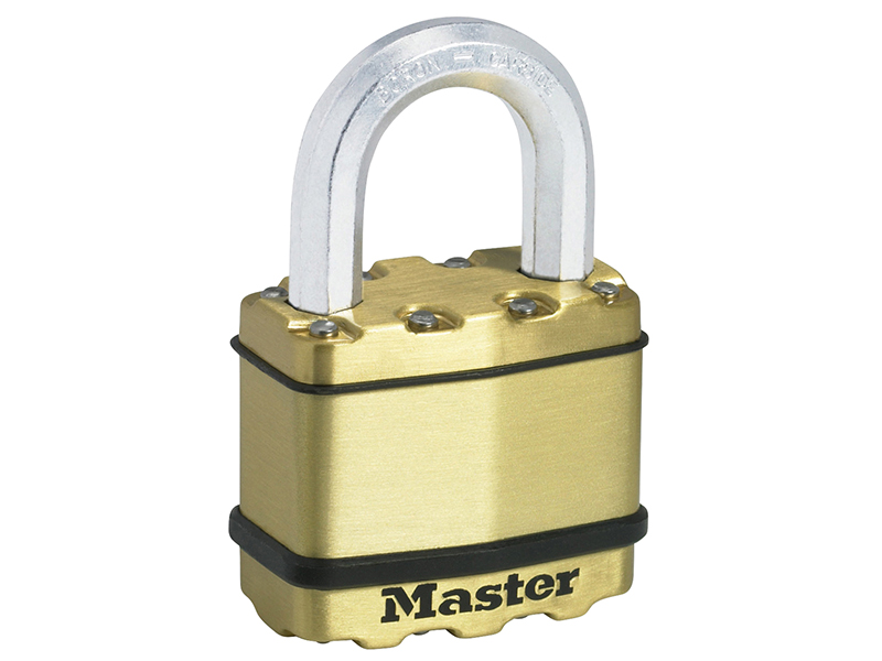 Excell Brass Finish 50mm Padlock 4-Pin