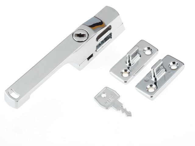 P115CH Lockable Window Handle Chrome Finish