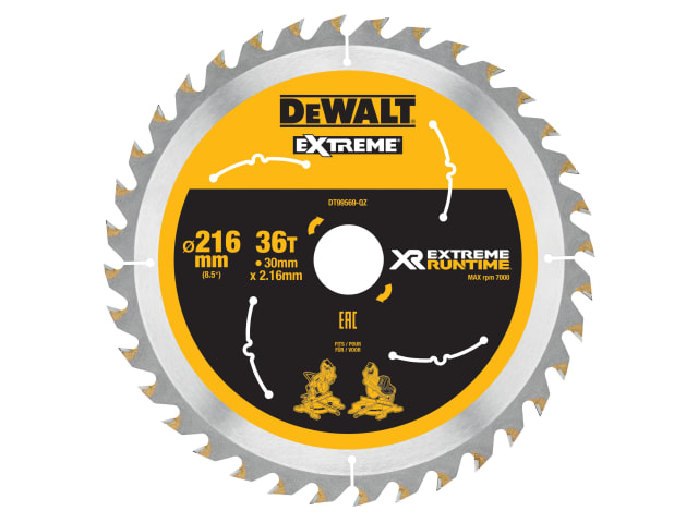 XR FlexVolt Circular Saw Blade 216 x 30mm x 36T