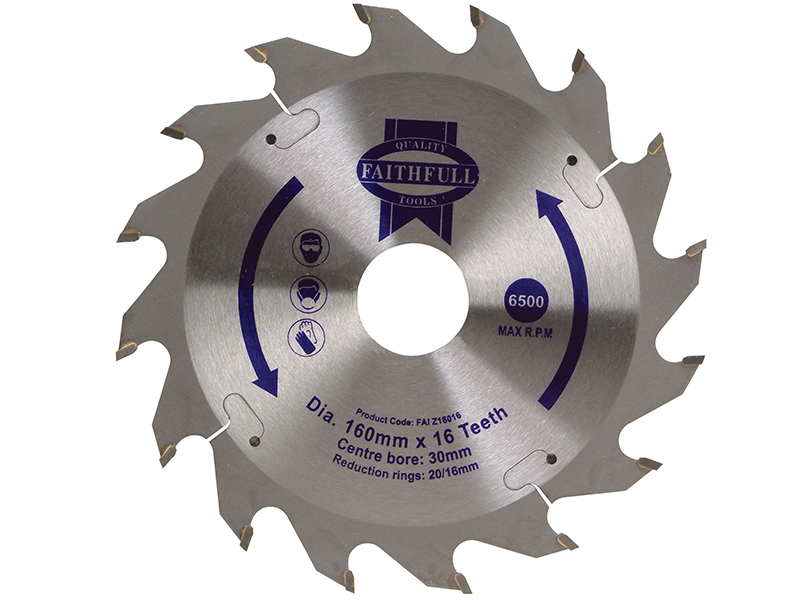 TCT Circular Saw Blade 160 x 30mm x 16T POS