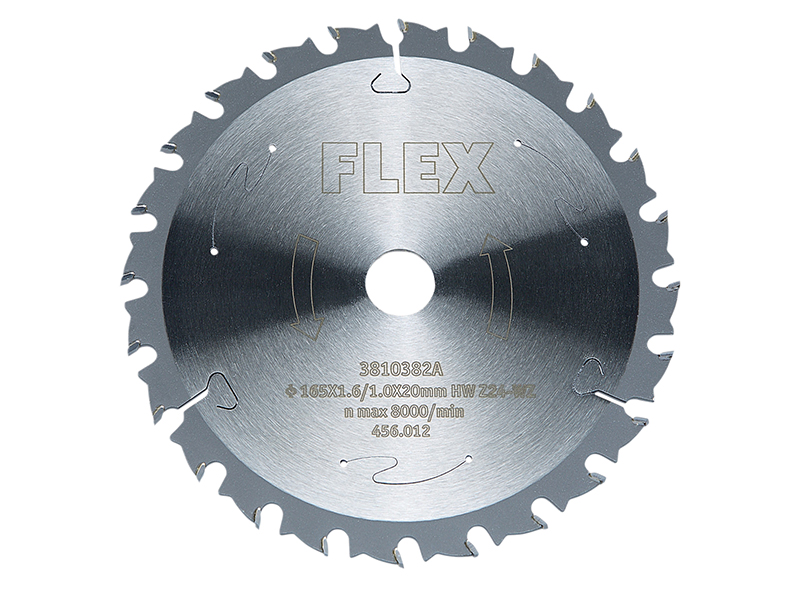 Circular Saw Blade with Alternating Teeth 165 x 20mm x 24T