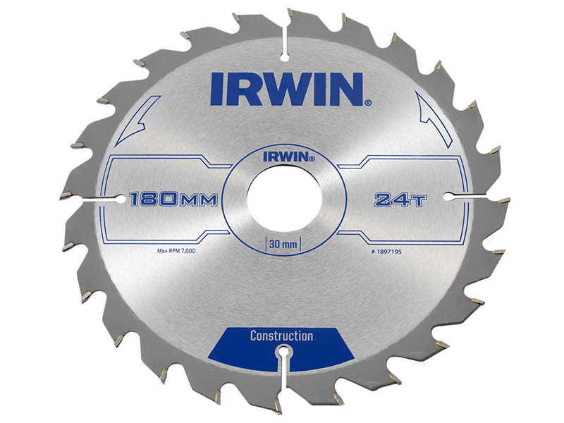 Construction Circular Saw Blade 180 x 30mm x 24T ATB