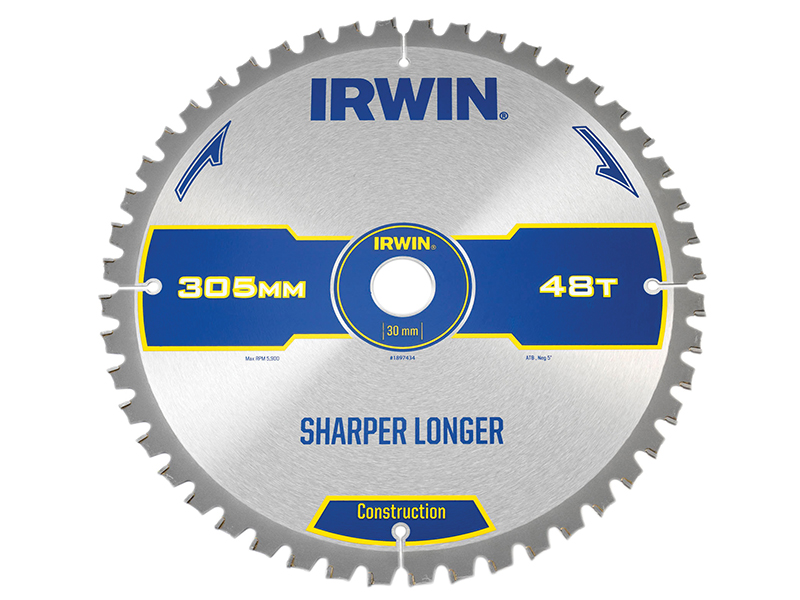 Construction Mitre Circular Saw Blade 305 x 30mm x 48T ATB/Neg