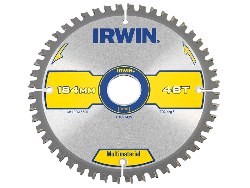 Multi Material Circular Saw Blade 184 x 30mm x 48T TCG