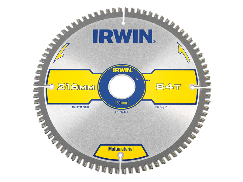 Multi Material Circular Saw Blade 216 x 30mm x 84T TCG