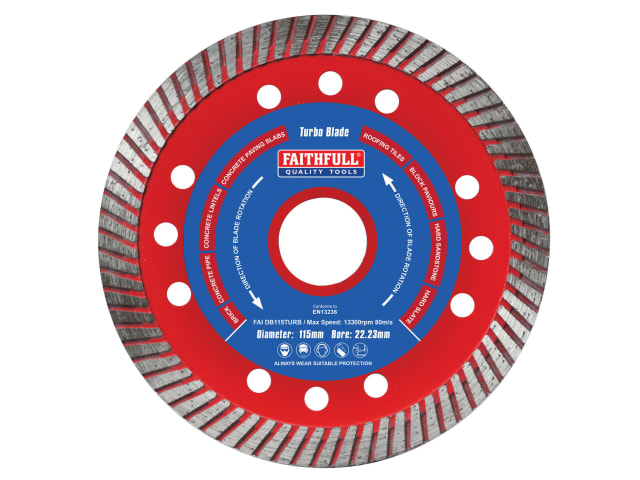 Turbo Cut Diamond Blade 115 x 22mm