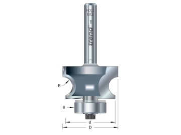 9/73 x 1/2 TCT Bearing Guided Corner Bead Cutter 7.0 Radius