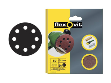 Hook & Loop Sanding Disc 125mm Extra Fine 180G (Pack 6)