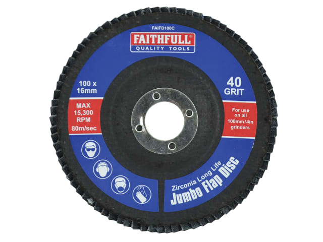 Abrasive Jumbo Flap Disc 100mm Coarse