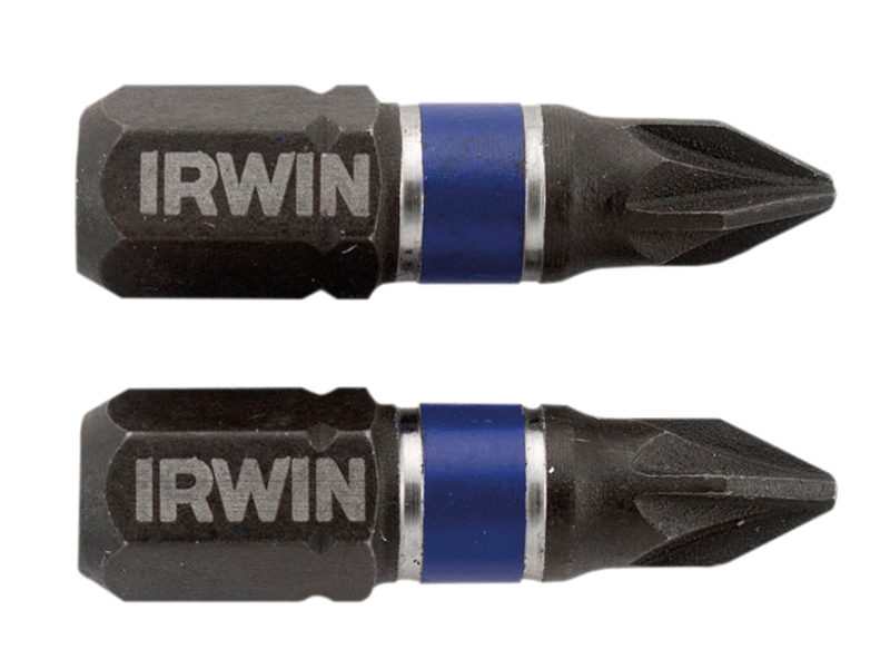 Impact Screwdriver Bits Pozi PZ1 25mm (Pack 2)