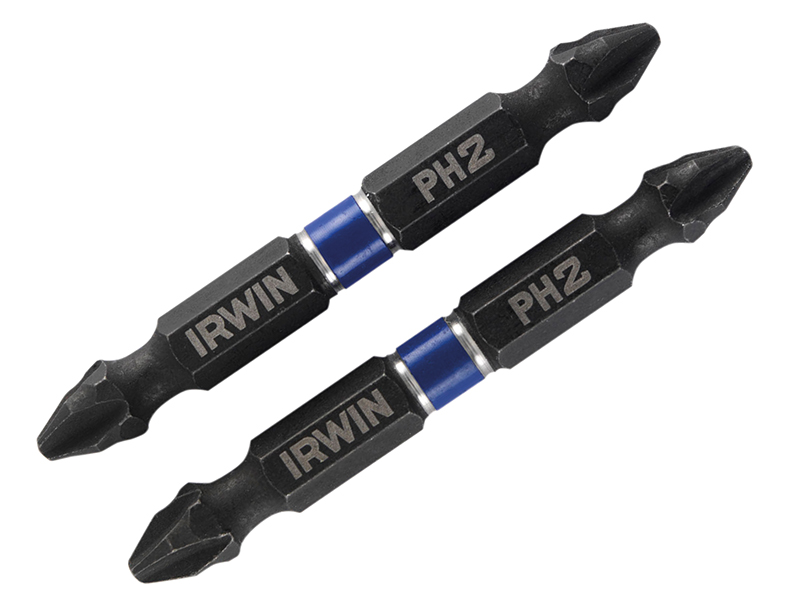 Impact Double-Ended Screwdriver Bits Phillips PH2 60mm (Pack 2)