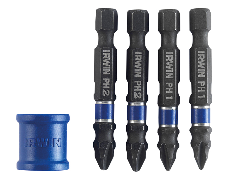 Phillips/Pozidriv Impact Magnetic Screwdriver Bit Set, 5 Piece