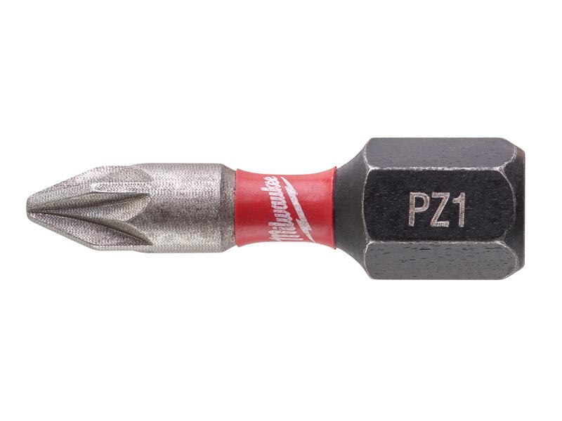 SHOCKWAVE Impact Duty Bits PZ1 x 25mm (Pack 25)