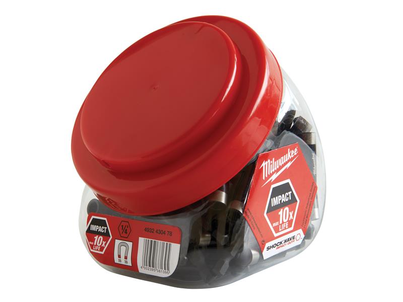 SHOCKWAVE Magnetic Bit Holder 60mm (Jar of 100)