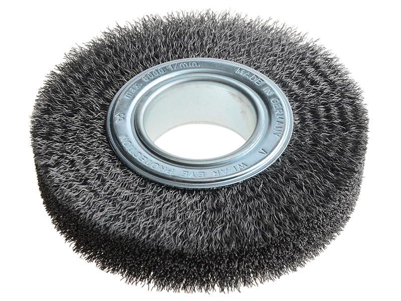 Wheel Brush D150mm x W30-32 x 50 Bore Set 3 Steel Wire 0.30