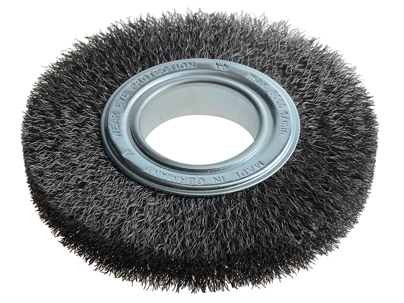 Wheel Brush D150mm x W23-25 x 50 Bore Set 3 Steel Wire 0.30