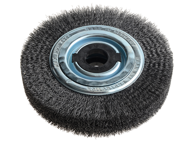 Wheel Brush D200mm x W40-45 x 80 Bore Set 4 +1 Steel Wire 0.30