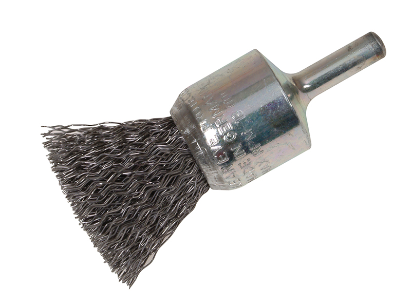 End Brush with Shank 23/22 x 25mm, 0.30 Steel Wire