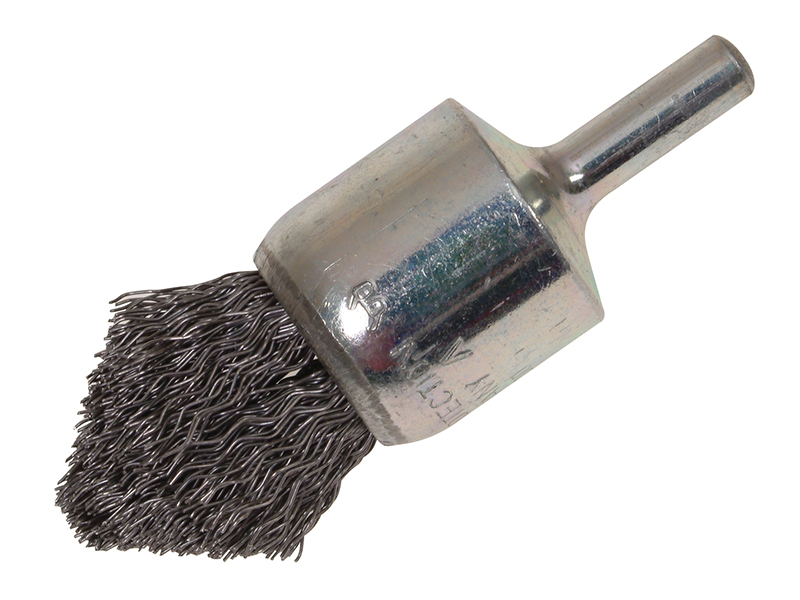 Pointed End Brush with Shank 23/68 x 25mm, 0.30 Steel Wire