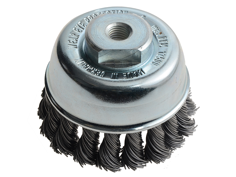 Knot Cup Brush 65mm M10x1.25, 0.50 Steel Wire