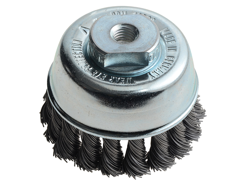 Knot Cup Brush 65mm M10x2.0, 0.50 Steel Wire