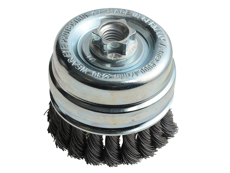 Knot Cup Brush 80mm M14x2, 0.50 Steel Wire*