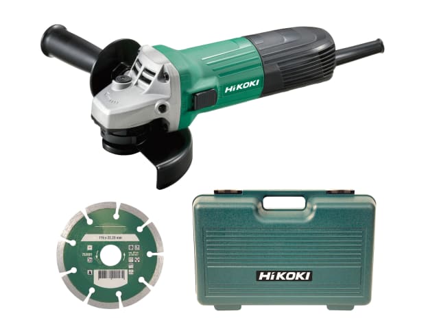 G12STX/J7 Angle Grinder 115mm Diamond Blade & Case 600W 240V