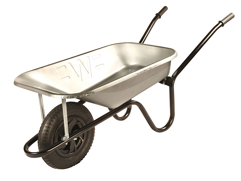 85L Galvanised Heavy-Duty Builder's Wheelbarrow