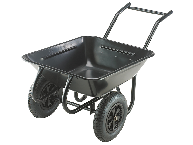 175L Contractor Twin Wheelbarrow