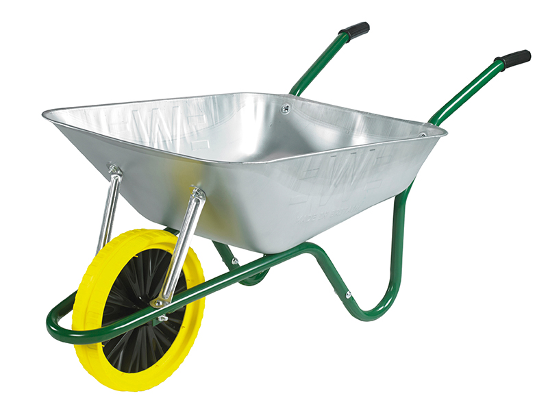 85L Galvanised Easi-Load Builder's Wheelbarrow - Puncture Proof