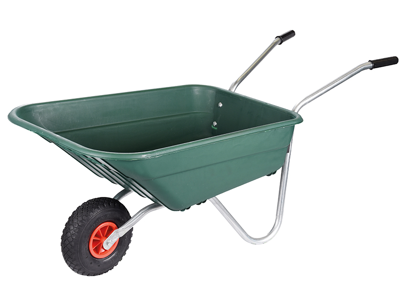 90L Green Polypropylene Rosemoor Garden Wheelbarrow