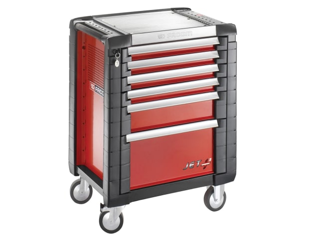 Jet.6M3 Roller Cabinet 6 Drawer Red