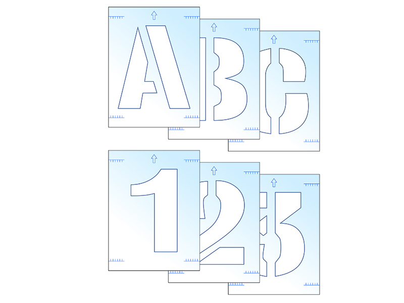 Letter & Number Stencil Kit 100mm