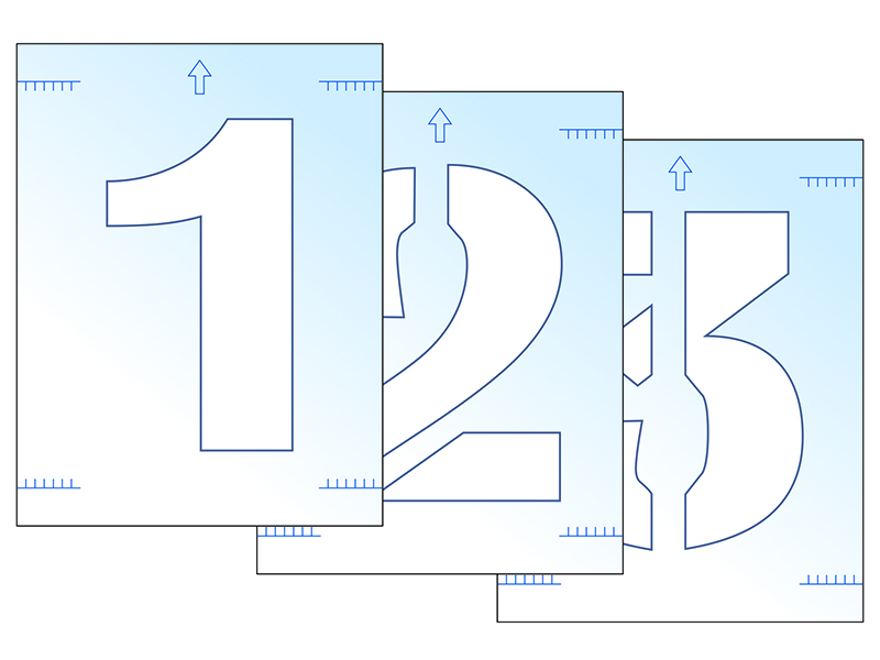 Number Stencil Kit 300mm