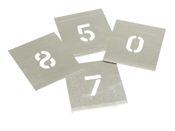 Set of Zinc Stencils - Figures 1.1/2in