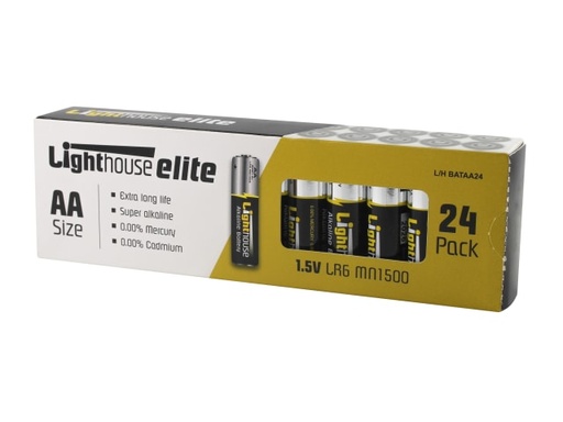 [L/HBATAA24] AA LR6 Alkaline Batteries 2400 mAh (Pack 24)