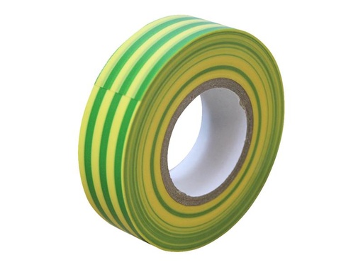 [FAITAPEPVCGY] PVC Electrical Tape Green / Yellow 19mm x 20m