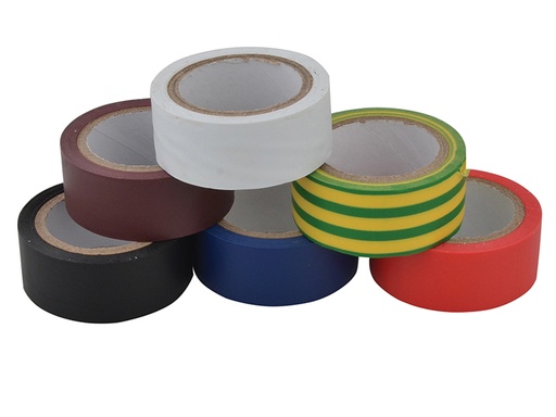 [UNI1415390] Electrical Tape (6 Colour Pack) 19mm x 3.5m