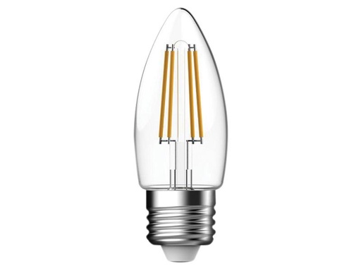 [ENGS12870] LED ES (E27) Candle Filament Non-Dimmable Bulb, Warm White 470 lm 4W