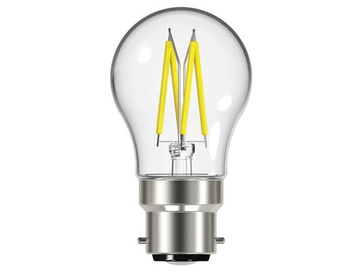 [ENGS12871] LED BC (B22) Golf Filament Non-Dimmable Bulb, Warm White 470 lm 4W