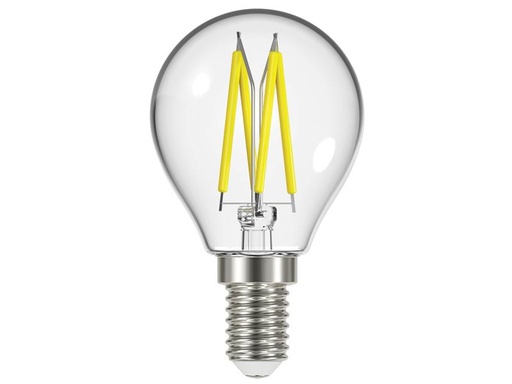 [ENGS12872] LED SES (E14) Golf Filament Non-Dimmable Bulb, Warm White 470 lm 4W