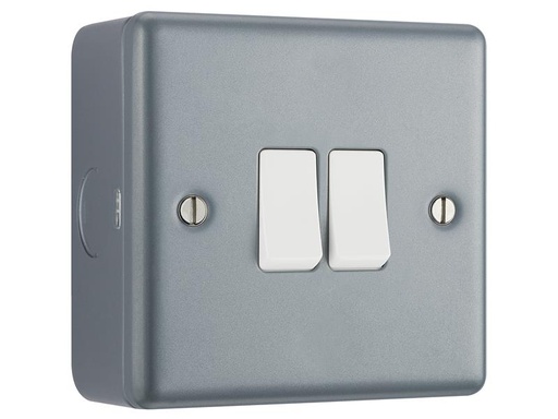 [MSTMC542] Metal Clad 2-Gang 2-Way Light Switch