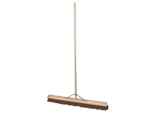 [FAIBRCOCO36H] Broom Soft Coco 900mm (36in) + Handle & Stay